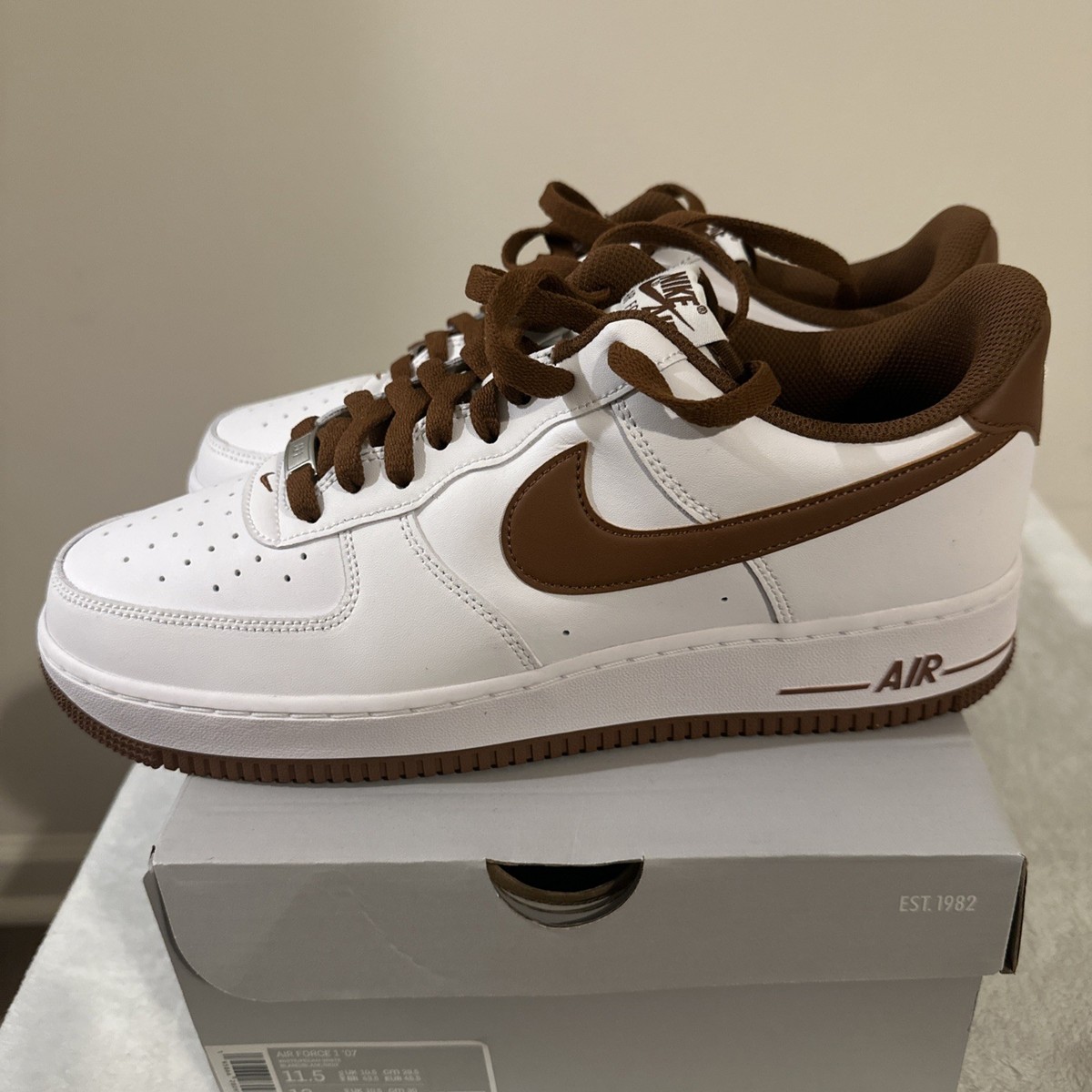 ★人気★ NIKE MEN'S AIR FORCE 1 '07 Pecan Size 11.5 - Nike Air Force 1 '07 Pecan for sale online | eBay