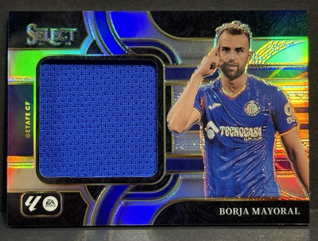2025-26 Panini Select La Liga Getafe Borja Mayoral Jumbo Patch Silver Prizm