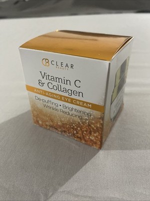 CLAIR Beauty Vitamin C & Collagen Anti-Aging Eye Cream Wrinkle Reducing NEW