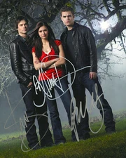 NINA DOBREV SOMERHALDER WESLEY SIGNED REPRINT VAMPIRE DIARIES 8"x10" Photograph