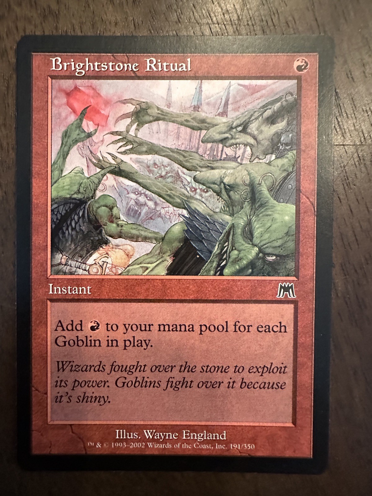 Brightstone Ritual : MTG Magic The Gathering / Onslaught #191 / LP-NM