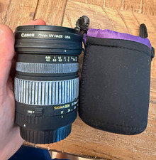 Sigma 17-70mm f/2.8-4.5 DC Macro Lens Canon APS-C UV Filter Caps Case
