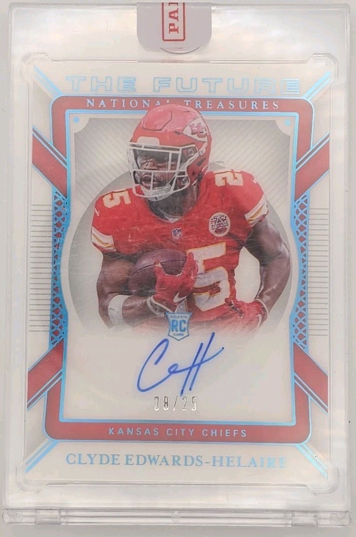 2020 National Treasures The Future Auto /25 Clyde Edwards Helaire