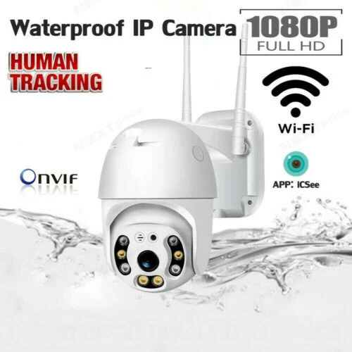 2X TELECAMERA IP CAM PTZ WIFI CAMERA DOME WIRELESS ESTERNO APP ICSEE MICRO SD - Immagine 3 di 4