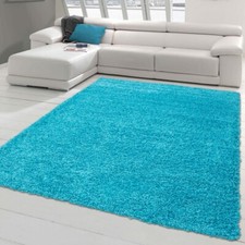 Tapis Shaggy moelleux | facile d'entretien & résistant | en turquoise