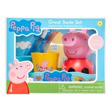 Peppa Pig Toothbrush and Toothbrush Holder Set, Great Smile 