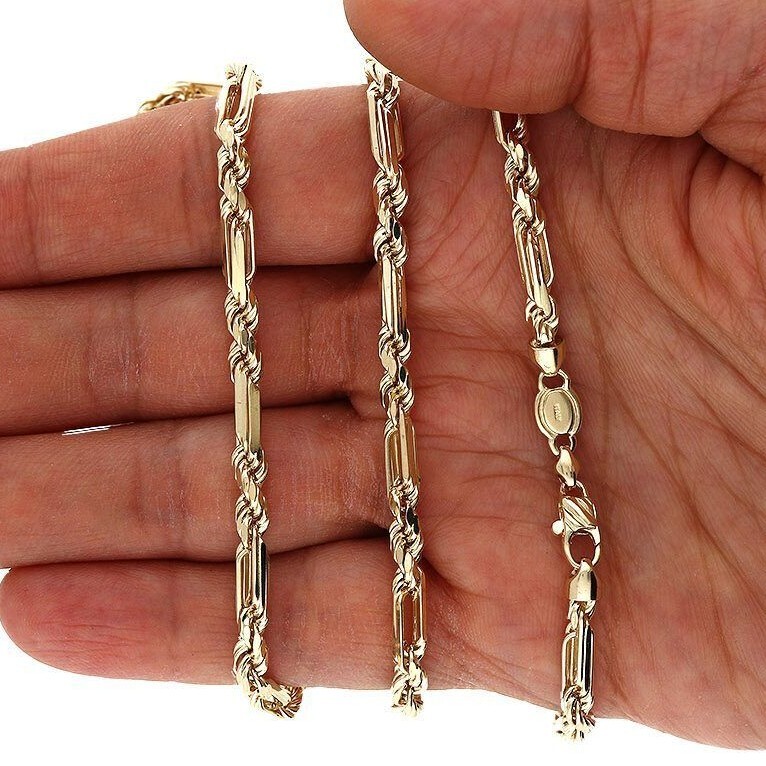 Rope Chain Milano Jewelry New York 14K Yellow Gold 4mm Milano