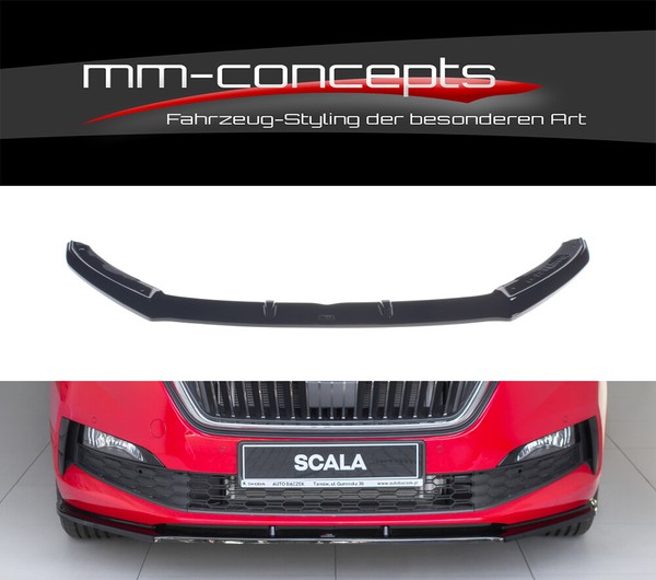 Cup Spoilerlippe Schwarz FüR Skoda Scala Frontspoiler Spoilerschwert Lippe V1 I-image