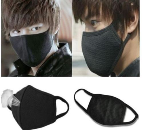 Unisex Kpop Bigbang Exo Idols 3d Black Cotton Face Mouth Mask Ebay