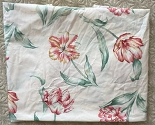 Vtg 80s Cohama Riverdale Fabric 9Y Floral Cotton Drapery Chintz Blush Pink