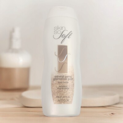 Avon Skin So Soft Mineral Gems Luminous Pearl Body Wash Sealed 8.4oz NOS Retired