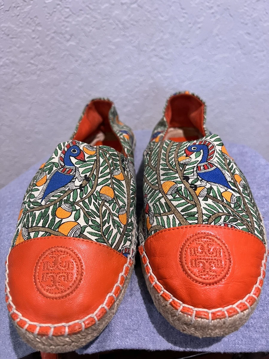 Tory burch store orange espadrilles