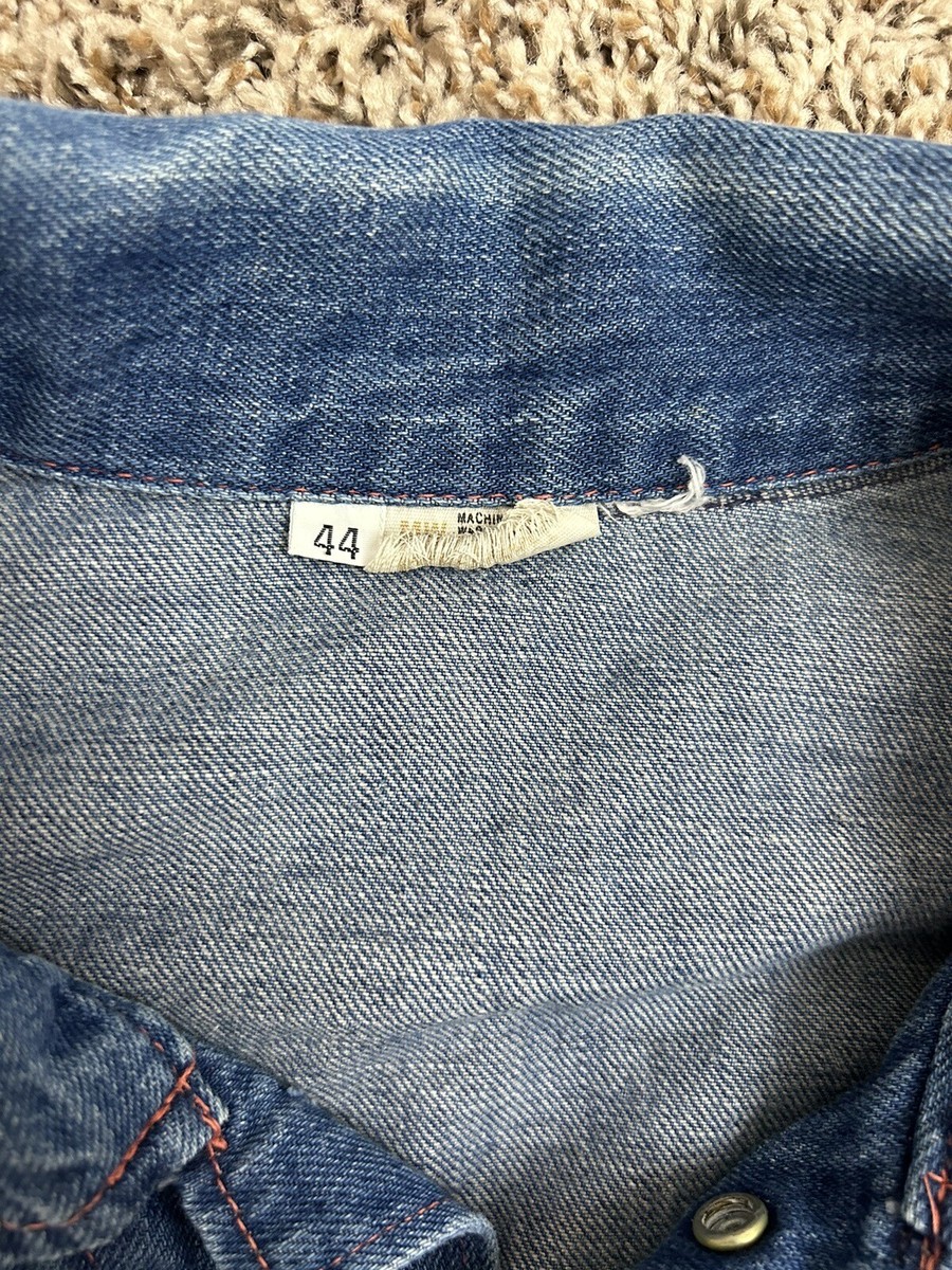 RANCHCRAFT VINTAGE 60s MENS SIZE 44 EXTRA LARGE SELVEDGE DENIM