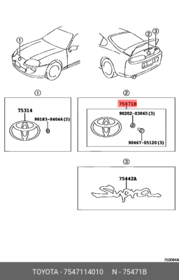 Nuovo Originale Toyota Posteriore Distintivo Stivale Emblema - Foto 7
