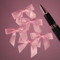 Mini Pink Satin Bows - 1 3/8 X 1 - 50 Pack on sale Mini Pink Satin Bows - 1 3/8 X 1 - 50 Pack on sale