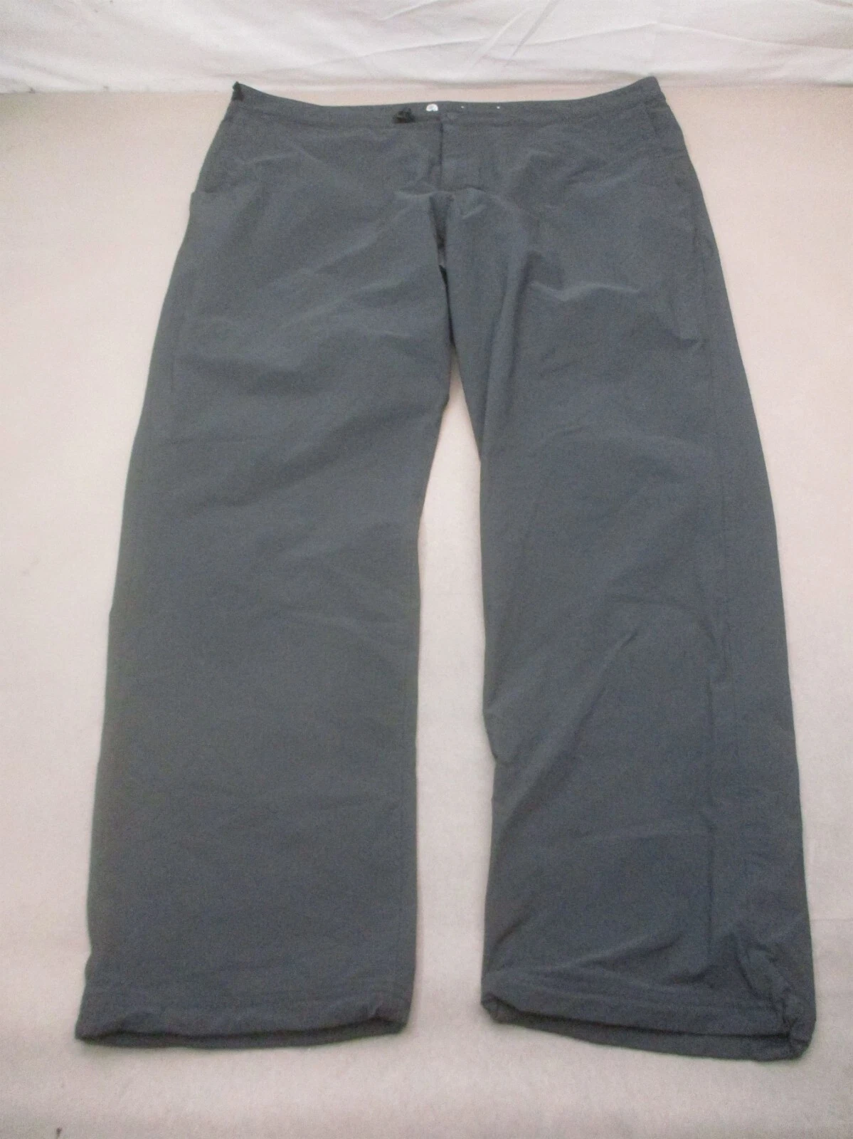 MOUNTAIN HARDWEAR Size 32x32 Mens BLK Nylon Pocket Windproof Outdoor Pants 974
