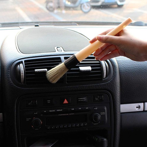2 Pcs 10" Premium Natural Boar Hair Detail Brush for Cleaning Wheels, Interior - Picture 6 of 9