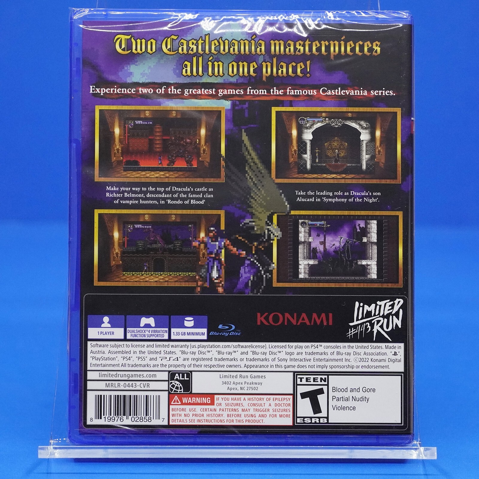 Castlevania Requiem (PlayStation 4 PS4) Limited Run Games + 1 Card You Choose eBay