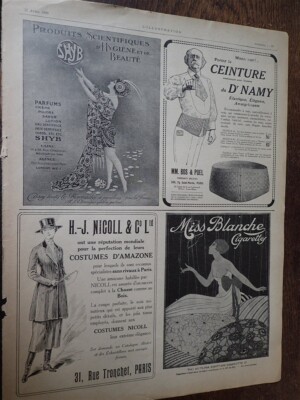 ESTEREL PLAGE + Zigaretten MIIS BLANCHE + Parfums SHYB NEUILLY ILLUSTRATION 1920