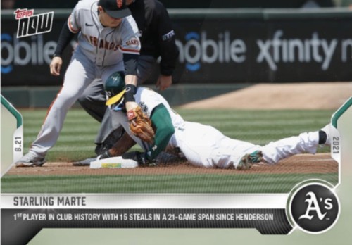 2021 Topps Now 688 Starling Marte