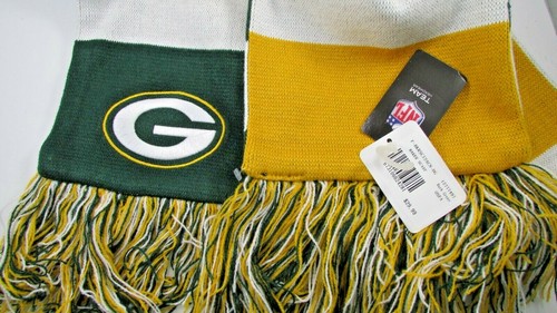 NEW NFL Green Bay Packers Baker Scarf Dark Green & Yellow By NFL Team - Picture 3 of 4