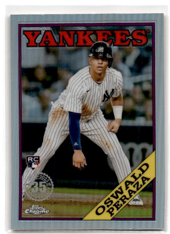 2023 Topps Chrome #88BC-16 Oswald Peraza 1988 Topps Baseball Yankees
