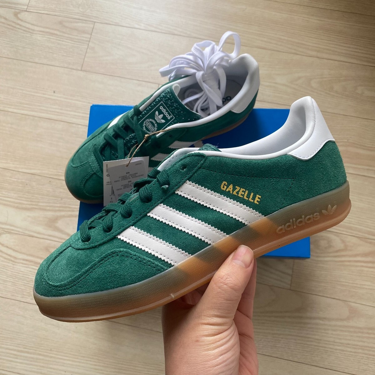 【adidas original】Gazelle Indoor ／25cm adidas Gazelle Indoor College Green Womens Sneakers