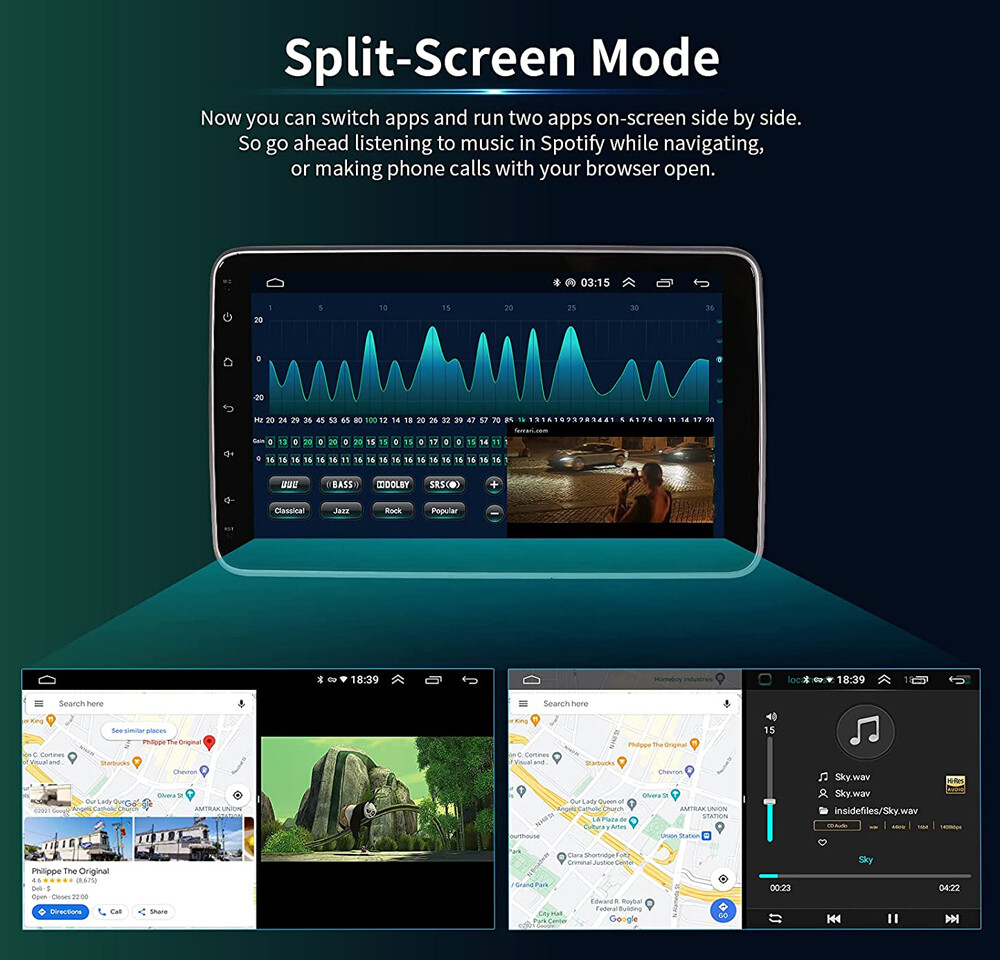 Image 6 - 10.1'' Android10.1 2 Din Car Stereo Support Apple Carplay Android Auto GPS WiFi