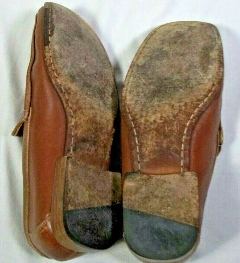 Mocassino italiano Coach Pierson in pelle punta di piedi 9 D abito casual naturale