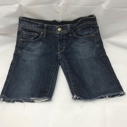 Citizens of Humanity Sz 27 Cut Off Denim Jean Shorts Frayed Distressed Junior - Picture 3 of 11