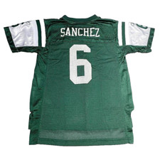 New York Jets Mark Sanchez Youth Jersey M 10 12 NFL Football Reebok Onfield QB 6