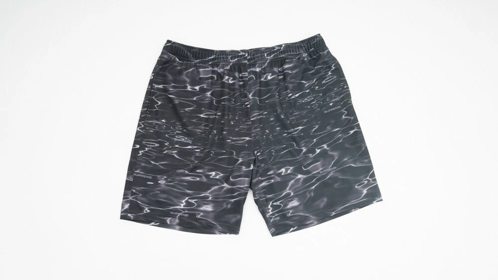 Short de basketball Supreme New York Ripple gris taille XL noir gris 