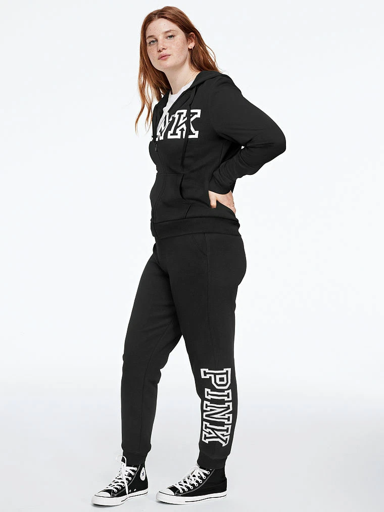 Victoria secret sales pink black joggers