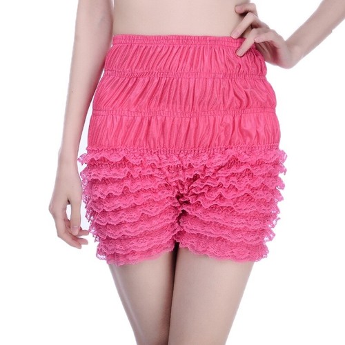 Women Frilly Lace Ruffle Shorts Knickers Panties Bloomers Underpants Underwear - Picture 7 of 15