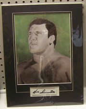Bruno Sammartino Matted Signed Cut w/COA WWWF WWF PLEASE READ ***BONUS***