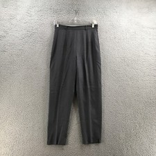 Banana Republic Dress Pants Womens 8 Solid Gray High Rise Zip Fly Button Casual