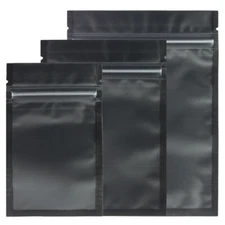 Black Poly Plastic Heat Seal Bags Food Safe Storage Bags for Freeze-Dried Candy