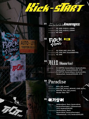 K-POP TIOT Debut Album [Kick-START] CD+P.Book+P.Card+2p Poster+ID