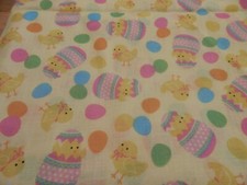 Easter Chicks quilt fabric by Logantex Studio Design 36x44