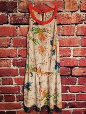 Downtown Floral Sheer Dress S C38
