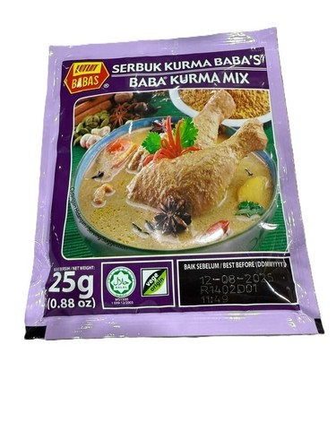 BABA'S Kurma Mix /Serbuk Rempah Kurma 25gm - 5 Packs - Picture 2 of 5