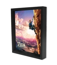 The Legend of Zelda: Breath of the Wild 3D Lenticular 9.25" x 11.25" Shadowbox