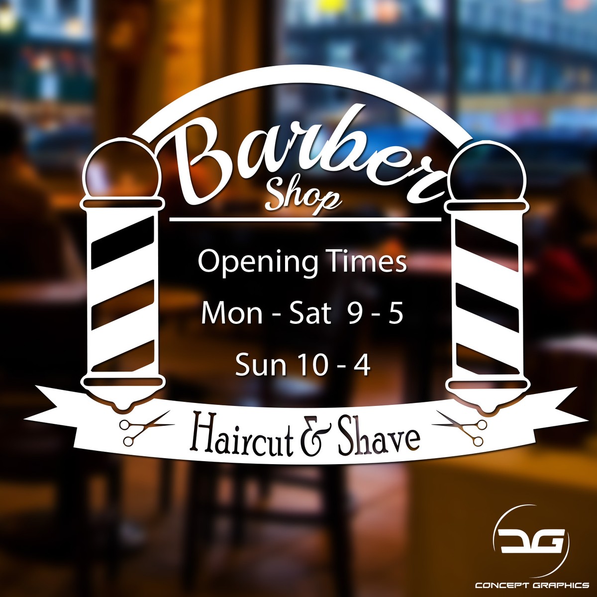 Barber Shop Store Signs Open Closed Wooden Sign For Barber Shop,