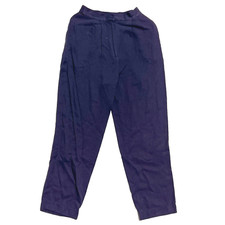 Vintage Women Navy Flex Waist Dress Pants Size 8