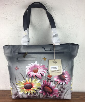 NWT ANUSCHKA WILD MEADOW FLOWER BUTTERFLY HAND - Main Image