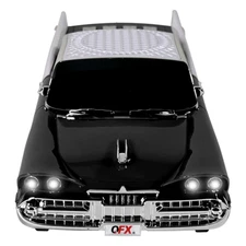 QFX BT-1959 Retro Car Dual 2" Bluetooth Speaker +Bass Radiator +LED Party Lights