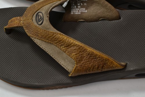 Reef LEDER FANNING braun Flaschenöffner Signatur Fußgewölbe Unterstützung Herren Sandalen - Bild 7 von 12