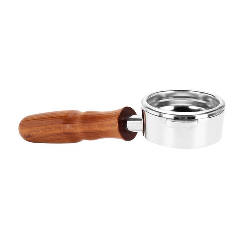 58mm Wood + Stainless Steel Bottomless Portafilter - For Nuova Simonelli Aurelia - Picture 15 of 22