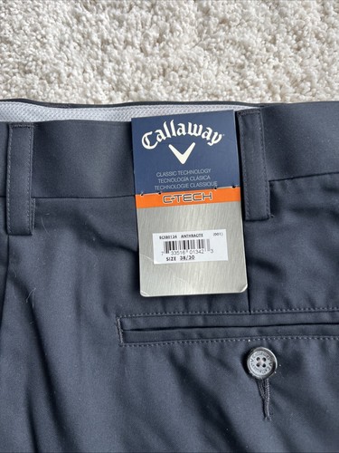 Men’s Callaway C-Tech Pants Black 38/30 - Picture 2 of 8