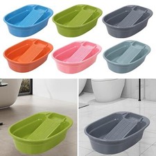 Household Basin Lightweight Washtub Washboard Basin